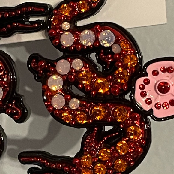 🔥NWT BETSEY JOHNSON BLING DRAGON EARRINGS🔥 - Picture 5 of 6